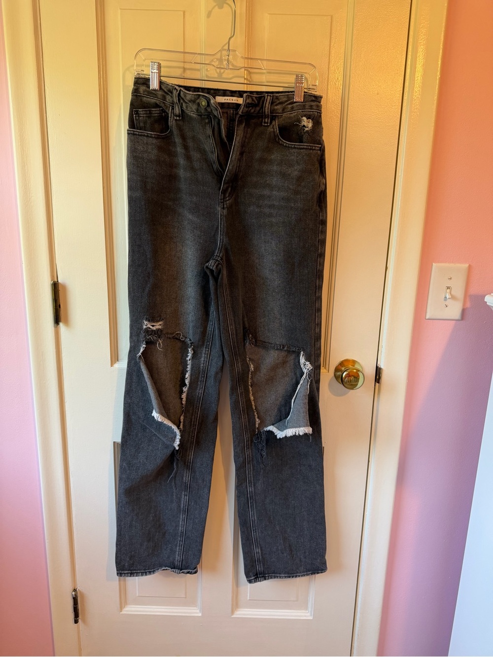 PacSun Charcoal Black Denim 90’s boyfriend Jeans